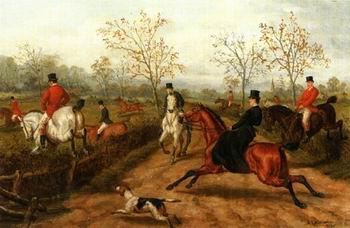 unknow artist Classical hunting fox, Equestrian and Beautiful Horses, 246. Spain oil painting art